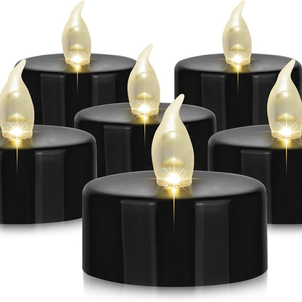 Battery Operated LED Tea Lights: 24PACK Flameless Votive Candles Lamp Realistic